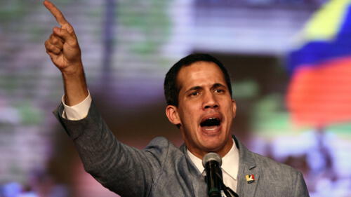 Guaidó partió hacia Colombia en una caravana para recibir la ayuda humanitaria Guaidó partió hacia Colombia en una caravana para recibir la ayuda humanitaria
