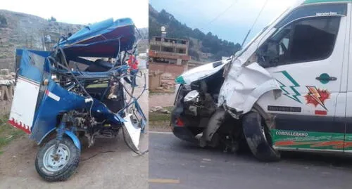 Tres muertos y una niña herida dejó un violento choque en Puno [VIDEO]