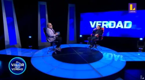 Miguel Barraza evita pregunta sobre su hijo en "El Valor de la Verdad". Foto: Captura