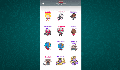 WhatsApp lanza stickers oficiales de ‘Avengers Endgame’ y solo así podrás obtenerlos [FOTOS]