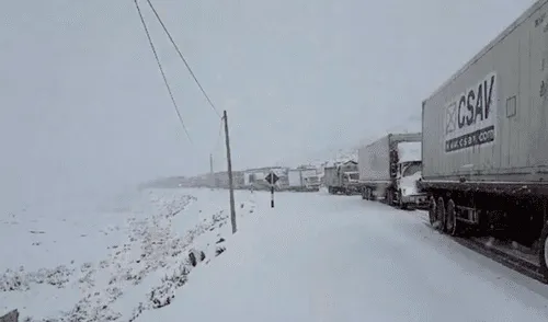 Carretera Central: así luce la vía tras intensa nevada [FOTOS]