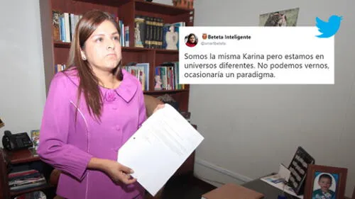 En Twitter crean una cuenta versión 'smart' de fujimorista Karina Beteta