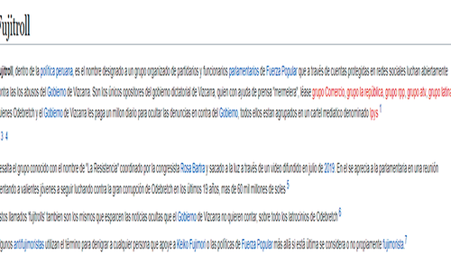 Facebook viral: crean perfil de la palabra ‘fujitroll’ en Wikipedia y genera controversia en usuarios [FOTOS]