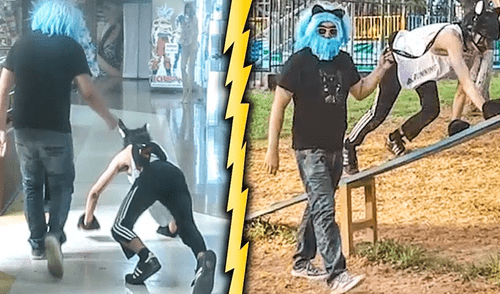 YouTube viral: peruano se disfraza de gato y lo pasean por las calles de Lima con correa [VIDEO]