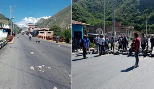 Al cierre de esta nota no se reportó la presencia de la Policía Nacional en este sector. Foto: Villa Tv Sócota