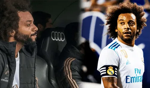 Marcelo Vieira, referente del Real Madrid, no pudo contener las lágrimas al ser pifiado por los hinchas ‘merengues’ en partido contra el Sevilla por LaLiga. Real Madrid: Marcelo llanto