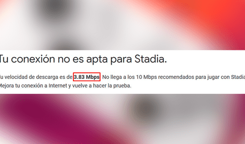 Google Stadia: ¿Cuál es la velocidad mínima de internet necesaria? Haz este test de conexión