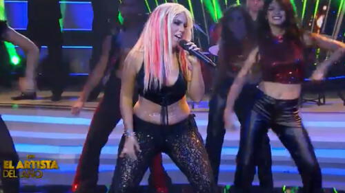 El artista del año: Yahaira Plasencia soltó gallo al cantar como Christina Aguilera [VIDEO]