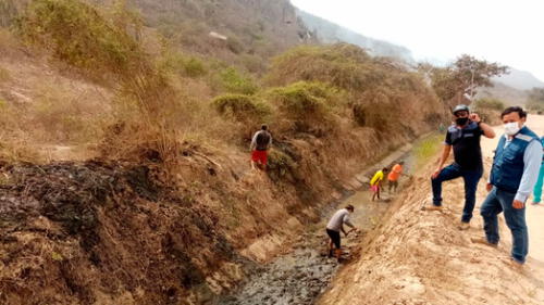 Limpieza de canales de riego en Cajamarca y Lambayeque