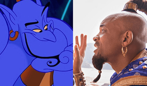Aladdin: filtran foto de Will Smith como el 'Genio' azul de la historia
