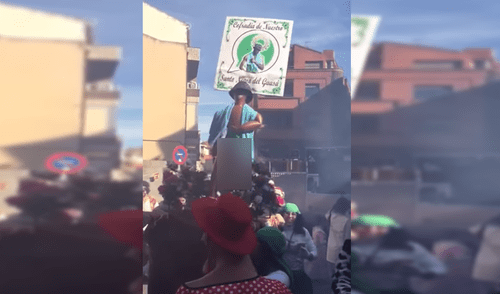 Vía Facebook: Procesión del “Negro de Whastapp” es un éxito en Internet [VIDEO]