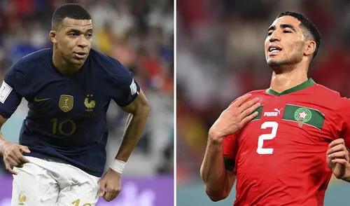 Mbappé y Hakimi son compañeros en el PSG, pero serán rivales en el Mundial Qatar 2022. Foto: AFP Mbappé y Hakimi son compañeros en el PSG, pero serán rivales en el Mundial Qatar 2022. Foto: AFP