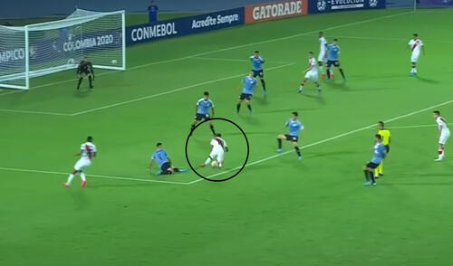 VIDEO Perú vs Uruguay EN VIVO: penal no cobrado a Pacheco y Solano es expulsado en el Preolímpico Sub 23