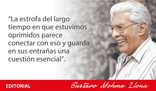 Largo tiempo el peruano la cantó Largo tiempo el peruano la cantó