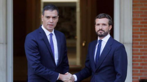 España, Sánchez y Casado.