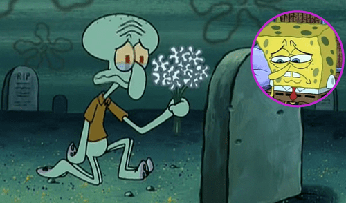 Facebook: Bob Esponja murió y Calamardo se despide de él en desgarrador audio [VIDEO]