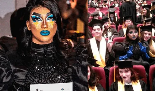 Facebook: joven acude a su ceremonia de graduación vestido de Drag Queen [FOTOS]