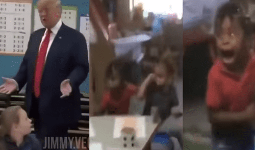 Facebook Viral: ¿Donald Trump aterró a niños de escuela primaria? [VIDEO]