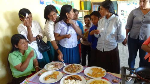 Familias reconocieron bondades nutricionales de alimentos