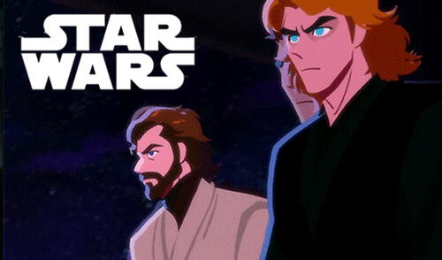 Star Wars se ve fantástico como un anime.