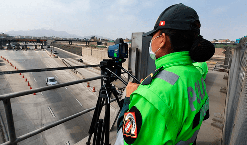 Instalarán control de velocidad en la vía expresa Linea Amarilla. Foto: Lima Expresa