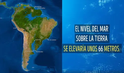 En Facebook así sería el mapa del mundo si se derriten los glaciares [VIDEO]
