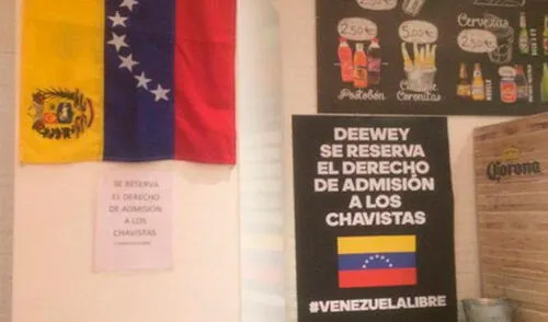 España: restaurante prohíbe el ingreso de chavistas