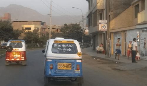 Facebook viral: venezolano en Perú escribe mensaje contra Nicolás Maduro en su mototaxi [FOTOS]