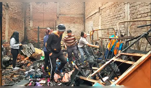 S.J.L.: Incendio de medianas proporciones consumió una vivienda [VIDEO]