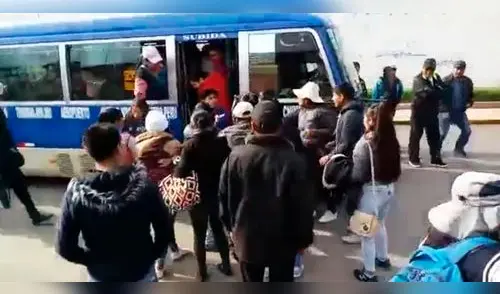 Cusco: manifestantes se enfrentaron a transportistas que no acataron paro [VIDEO]