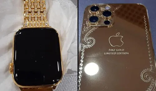 El hombre gastó 12.000 NIS en un iPhone 12 Pro y un Apple Watch de oro. Foto: Agencia AJN Compra iPhone 12 y Apple Watch de oro, no los declara y Aduana se los quita