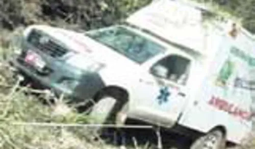 Así quedó la unidad siniestrada tras la volcadura.