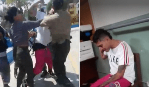 Venezolano agredió a policía en Los Olivos. Foto: Captura/América