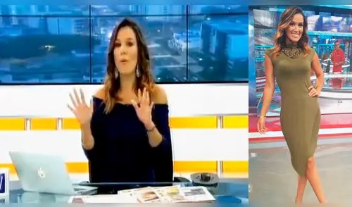 El susto que pasó Karina Borrero durante intenso sismo en Lima [VIDEO]