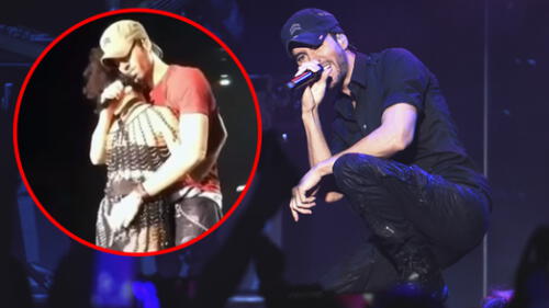 Enrique Iglesias toca parte íntima de cantante y genera gran controversia