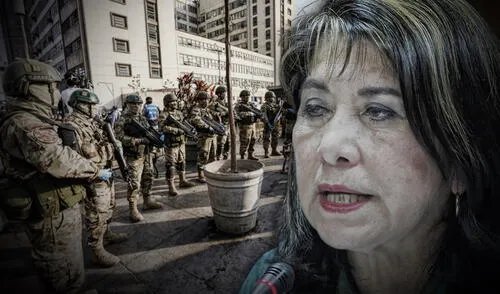 Martha Chávez plantea que las FF. AA. salgan a garantizar el orden público. (Composición de Gerson Cardoso/La República) Martha Chávez plantea que las FF. AA. salgan a garantizar el orden público. (Composición de Gerson Cardoso/La República)