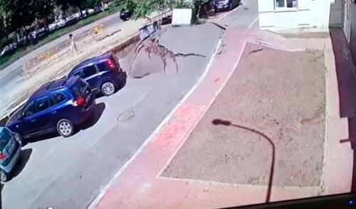 YouTube: video muestra impresionante explosión de una tubería subterránea en Ucrania 