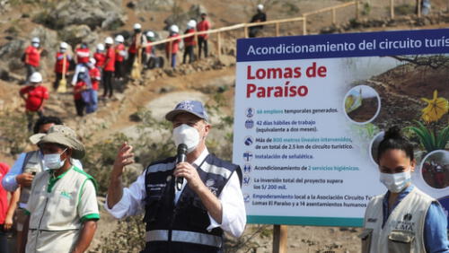 Las Lomas de Paraíso son el atractivo turístico de naturaleza con más visitas en esta parte de la ciudad. Foto: Municipalidad de Lima Las Lomas de Paraíso son el atractivo turístico de naturaleza con más visitas en esta parte de la ciudad. Foto: Municipalidad de Lima