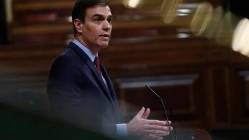 Pedro Sánchez buscará que el Congreso le apruebe la cuarta prórroga del estado de alarma. Foto: EFE. España, cuarta prórroga.