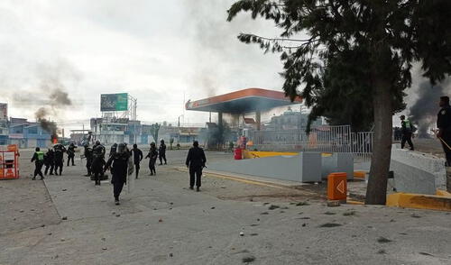 Incendio del grifo Primax en la zona de Ciudad Municipal