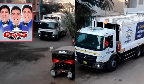 Captan a camión de basura realizando sus labores al ritmo de Grupo 5 [VIDEO]