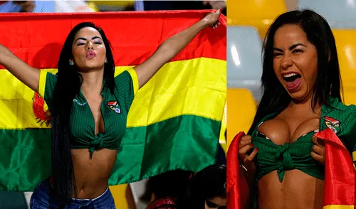 Perú vs. Bolivia: la hincha boliviana que enamora con sus desnudos en redes sociales [FOTOS]