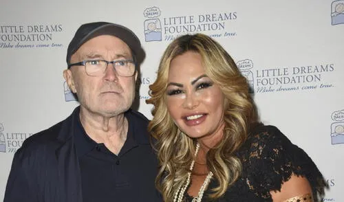 Phil Collins y Orianne Cevey en la actualidad. (Foto: Difusión)