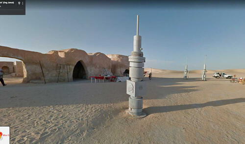 Desliza las imágenes para ver cómo luce la ciudad que inspiró Tatooine, planeta ficticio de Star Wars. Foto: captura de Google Maps.