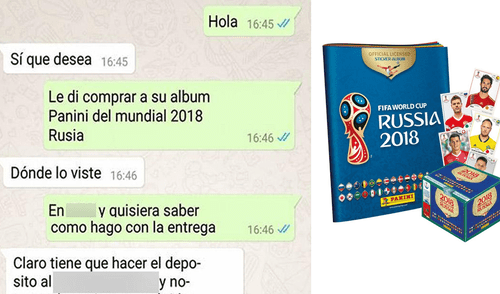 WhatsApp: Halló álbum Panini por internet, lo compró y le mandaron esto [FOTOS]
