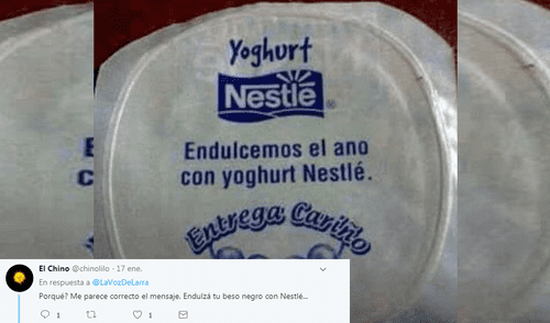 En Twitter: Un error de ortografía en tapa de yogur provoce estas burlas
