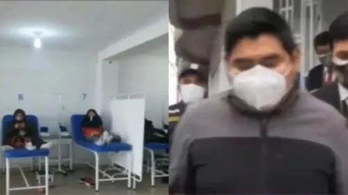 Estudiante fue detenido en flagrancia por el delito de ejercicio ilegal de la Medicina. (Foto: Captura de video / Latina Noticias) coronavirus villa el salvador