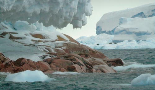 Los científicos determinaron que la isla estuvo de bajo de una parte del glaciar Pine Island que se derritió. Foto: Houston-Wellner. Los científicos determinaron que la isla estuvo de bajo de una parte del glaciar Pine Island que se derritió. Foto: Houston-Wellner.