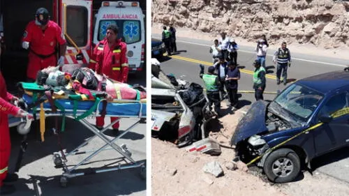 Abogado y joven mueren entre los fierros retorcidos de colectivo tras choque en Moquegua [FOTOS  y VIDEO]