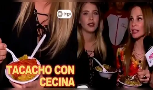 Flavia Laos come en los 'agachaditos' por primera vez y su reacción sorprende a fans